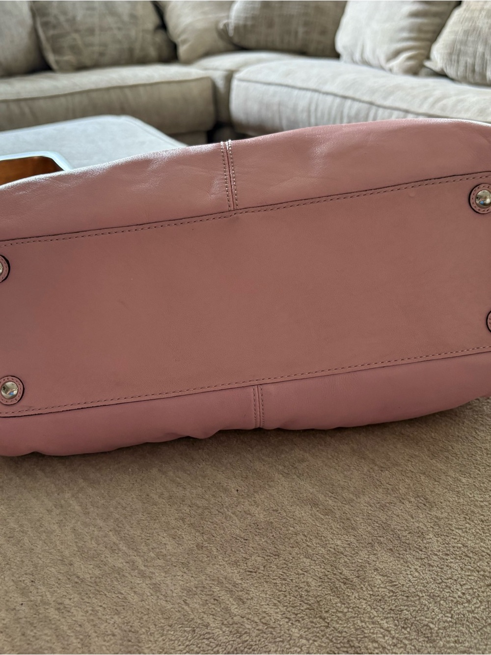 Coach Soho F13732 Pink Leather Pleated Tote Y2K Vinta… - Gem
